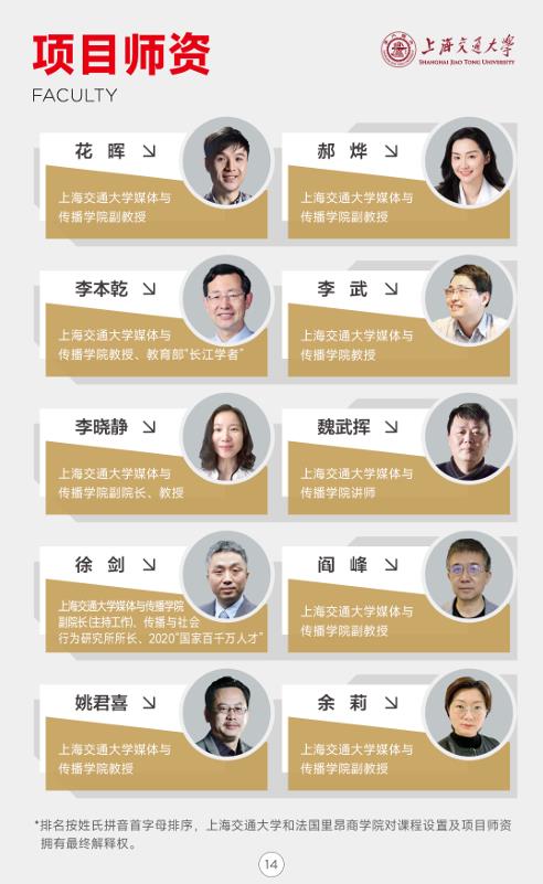 上海交通大學-法國里昂商學院 新媒體管理與數字經濟碩士