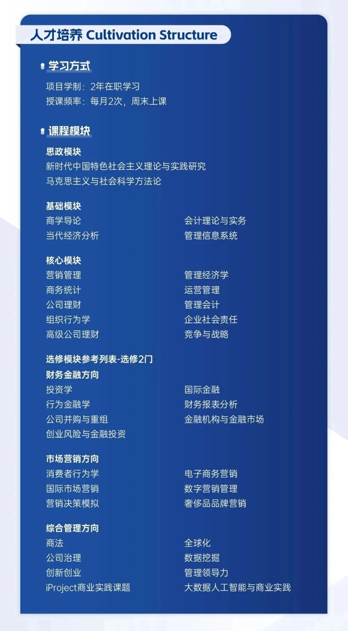 上海財經大學與美國韋伯斯特大學iMBA招生信息