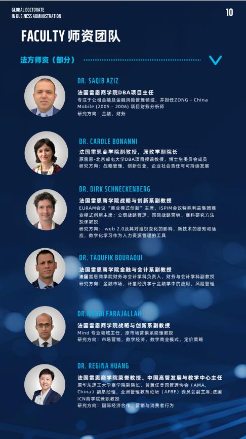 機器人與人工智能方向-全球工商管理博士（GDBA in R&Al）簡章-法國雷恩商學院